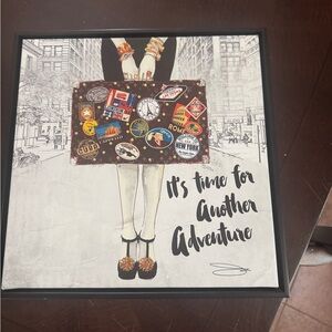 Adventure Themed Wall Art with Travel Stickers